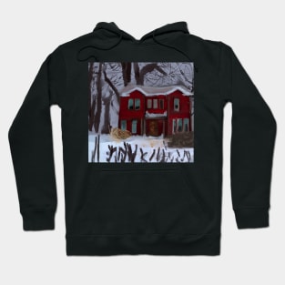 A Home in The Winter Woods. Hoodie